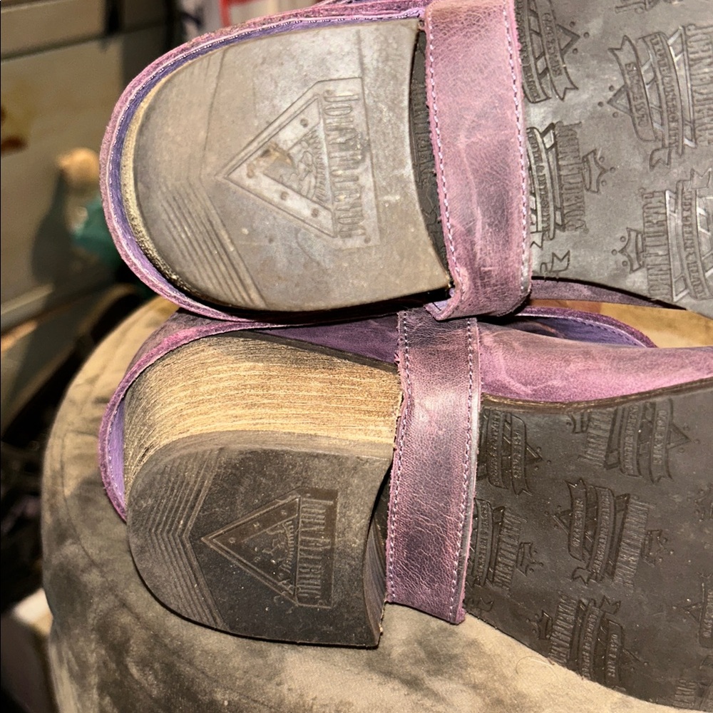 John Fluevog Purple Adriana Luna Boots - Picture 5 of 7